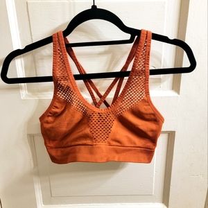 Victoria's Secret Sports Bra, Burnt Orange, Size Small